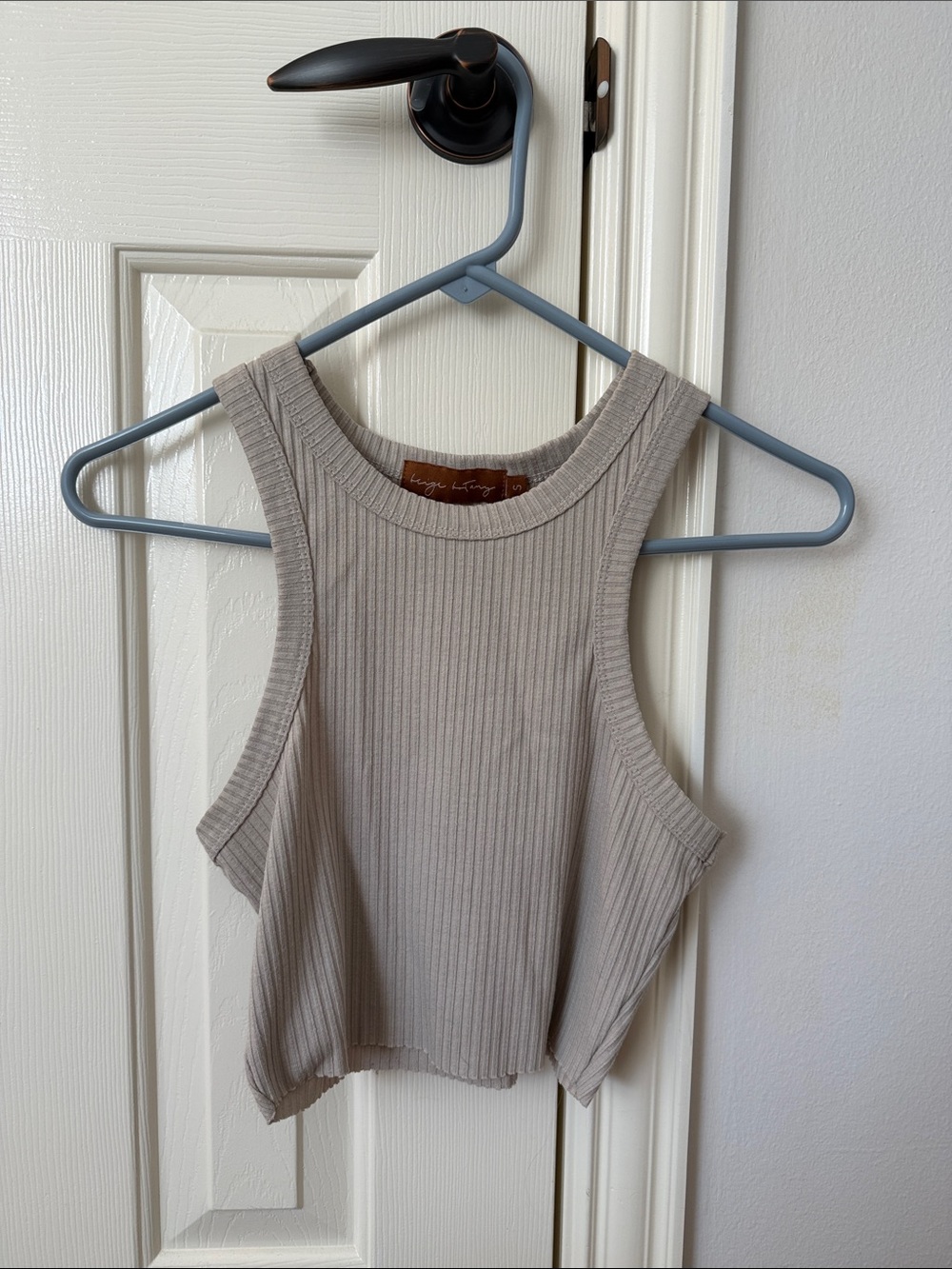 Ribbed Crop Tank Top